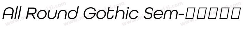 All Round Gothic Sem字体转换